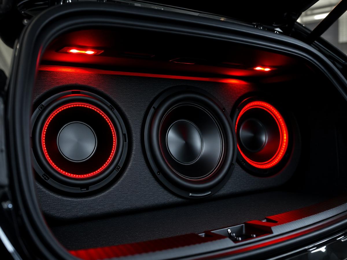 Instalação profissional de subwoofers PitStop Rio Som